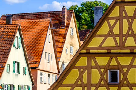 famous old town of dinkelsbuhl - germanyの写真素材