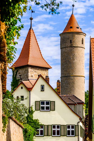 famous old town of dinkelsbuhl - germanyの写真素材