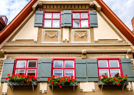 famous old town of dinkelsbuhl - germanyの写真素材