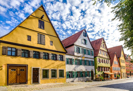 famous old town of dinkelsbuhl - germanyの写真素材