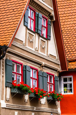 famous old town of dinkelsbuhl - germanyの写真素材