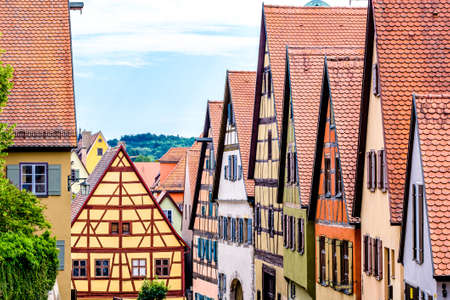 famous old town of dinkelsbuhl - germanyの写真素材