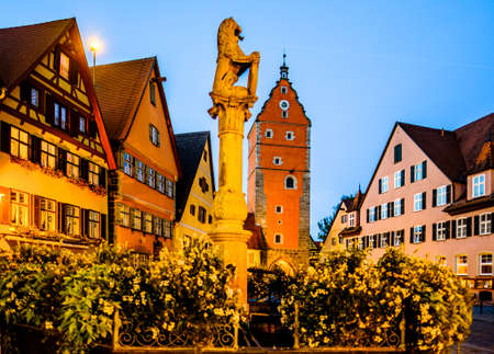 famous old town of dinkelsbuhl - germanyの写真素材