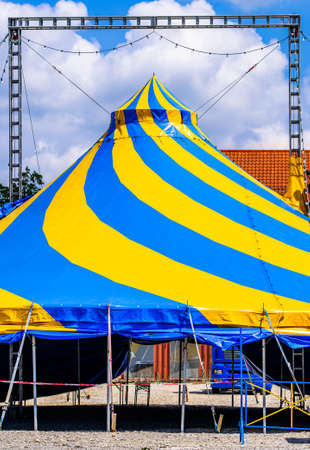 old circus tent - close up