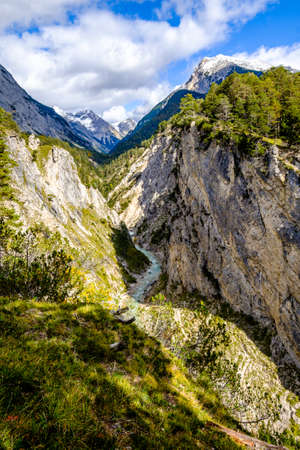 gleirschklamm gorge near scharnitz in austria - photoの写真素材