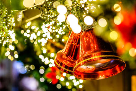 modern christmas decoration - close up - photo