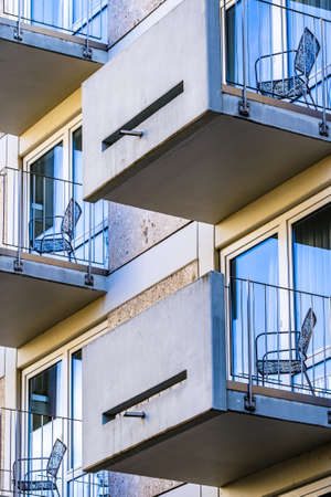 part of a modern plattenbau