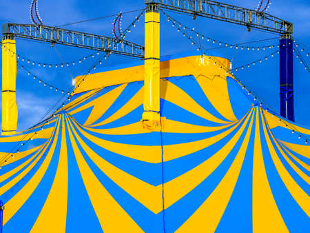 old tent at a festivalの写真素材