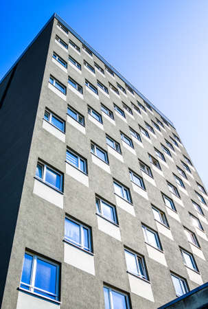 old plattenbau facade - near vienna
