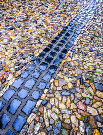 part of an old roadの写真素材