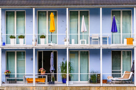 typical balcony at a facade
