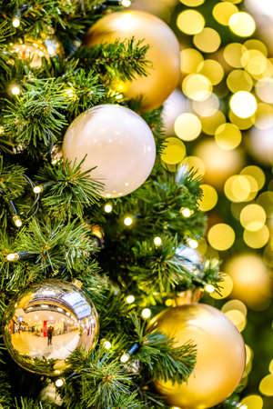 modern christmas decoration - close up - photoの写真素材