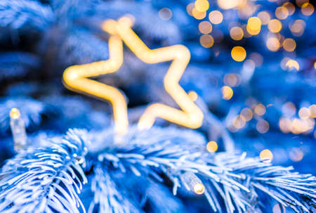 modern christmas decoration - close up - photoの写真素材