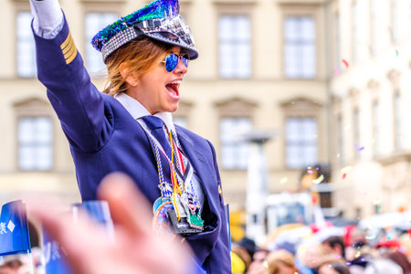 Munich, Germany - February, 16: the candidate of the csu party for the office of mayor Kristina Frank at the carnival in munich on February 16, 2020のeditorial素材