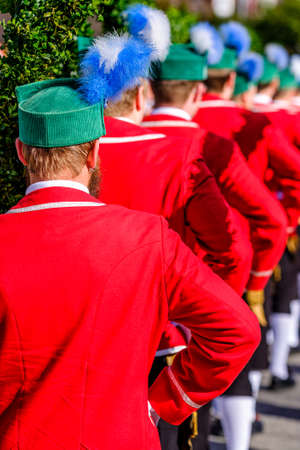 famous schaefflertanz in murnau am staffelsee - germany, photoの写真素材