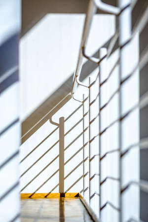 modern banister at a staircaseの写真素材