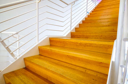 modern bannister at a staircaseの写真素材