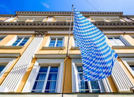 typical bavarian national flag - photoの写真素材