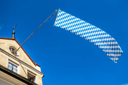typical bavarian national flag - photoの写真素材