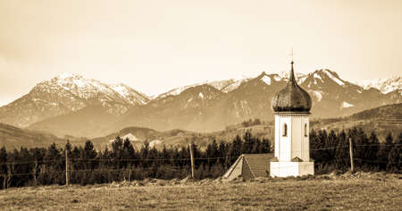 part of a typical bavarian churchの写真素材