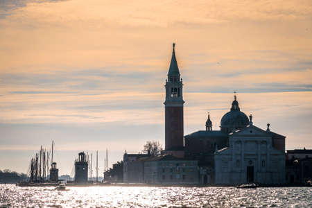chiesa di san giorgio maggiore in venice - italyの写真素材