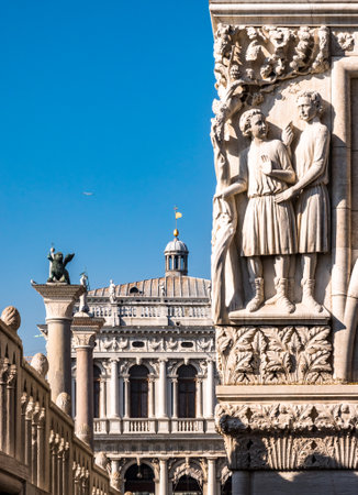 famous st. marco square in venice - italyのeditorial素材