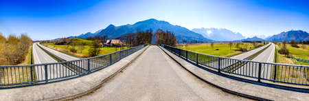 german highway at the alps - A95 before Garmisch-Partenkirchen