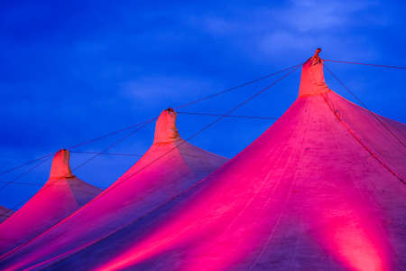 old tent at a festivalの写真素材
