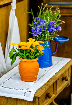 vintage decoration with flowers - photoの写真素材