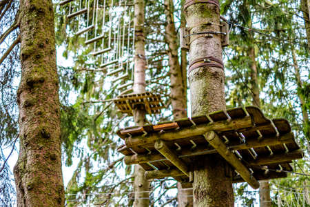 typical climbing platform at a forest