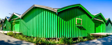old boat house at the starnberger lake - bavariaの写真素材