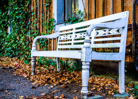 old bench at a park