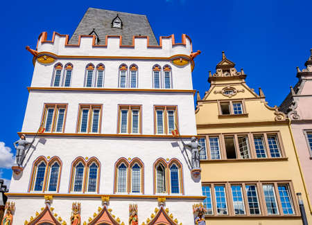 historic old town of Trier in Germanyの写真素材
