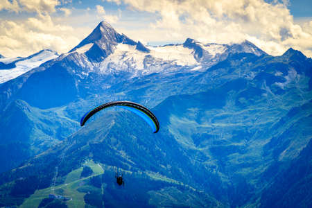 view from Schmitten mountain in Austria - near Zell am See - photo
