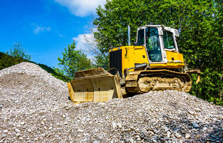 excavator at a construction site - photo