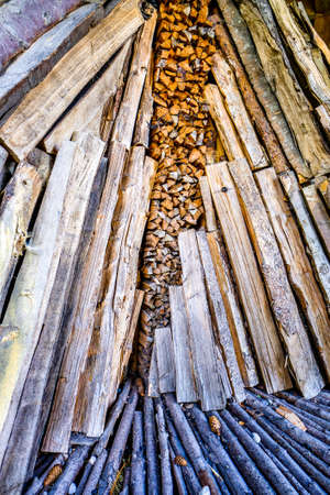 typical heap of firewood - photoの写真素材