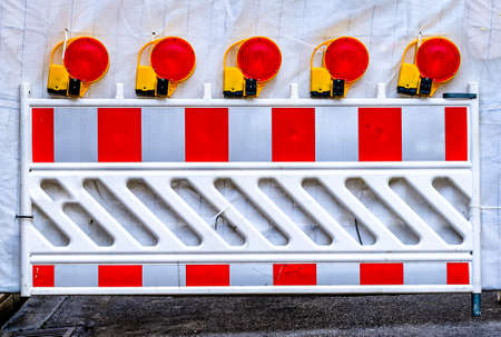 security barrier at a street - photoの写真素材