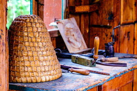 old workbench at a farm - photo