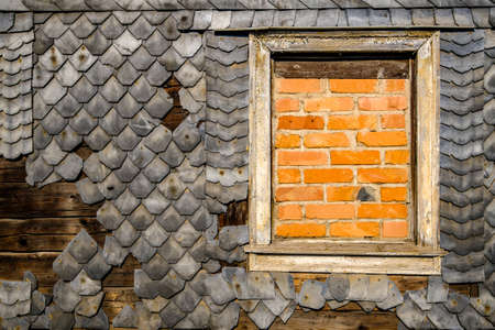 old window at a facade - photoの写真素材