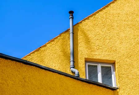 old window at a facade - photo