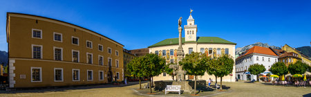 Bad Reichenhall, Germany - September 14: historic buildings at the famous old town of Bad Reichenhall on September 14, 2020のeditorial素材