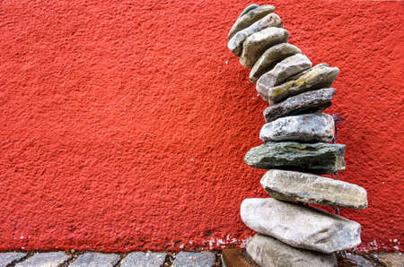 stacked rocks at a park - photoの写真素材