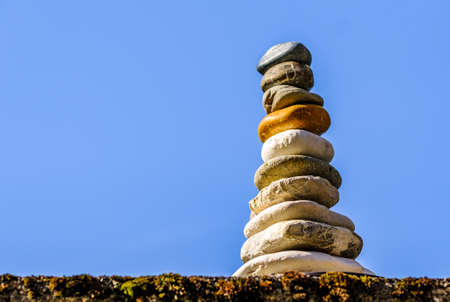 stacked rocks at a park - photoの写真素材