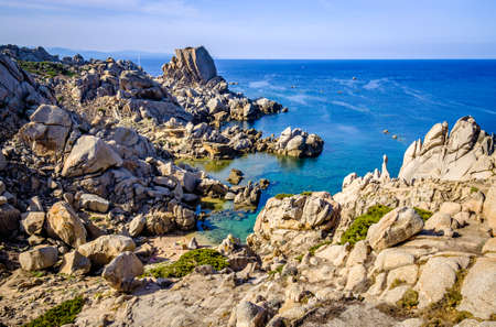 rock formation in the north of sardinia - italyの写真素材