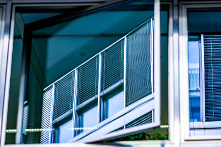 modern office building with reflections - photo