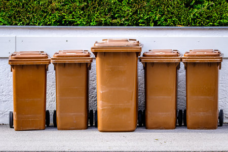 garbage at a street - photoの写真素材