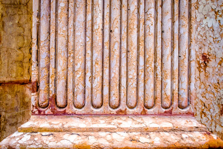 old column at a historic building - photoの写真素材