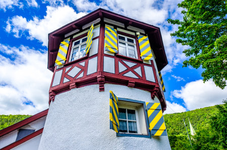 historic half-timbered house in germany - photoのeditorial素材
