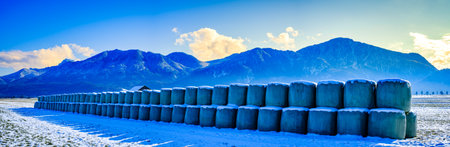 landscape near benediktbeuern in bavaria - germany