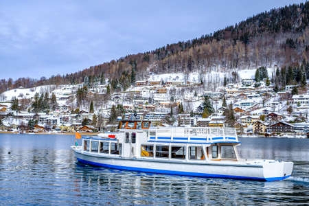 landscape at the Tegernsee lake - Rottach-Egern - Bavariaの写真素材